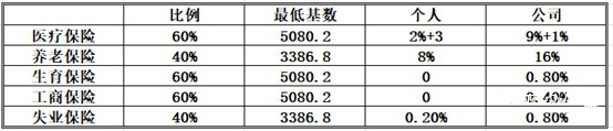 醫(yī)療保險比例